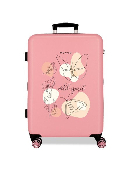 3941221 ABS SUITCASE 65CM. 4W. MOVOM LUGGAGE NUDE